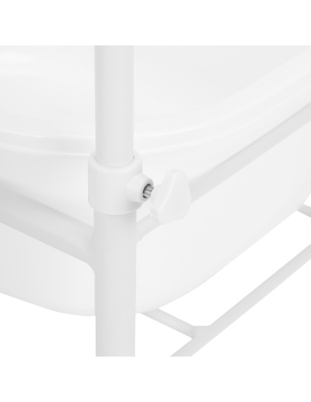 Piscina per pedicure su ruote bianco