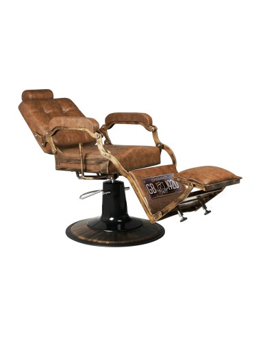 Sedia da barbiere Gabbiano Boss Old Leather...