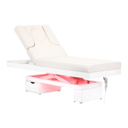 Lettino cosmetico riscaldato Azzurro 815B bianco luminoso