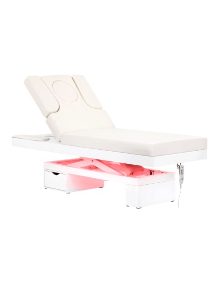 Lettino cosmetico riscaldato Azzurro 815B bianco luminoso