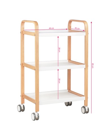 Tavolo cosmetico HS-09 legno - bianco