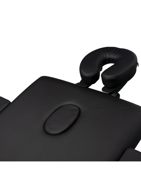 Lettino da massaggio pieghevole in alluminio comfort Activ Fizjo 2 segmenti nero