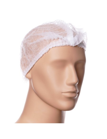 Tappi a clip monouso 100 pz. bianco