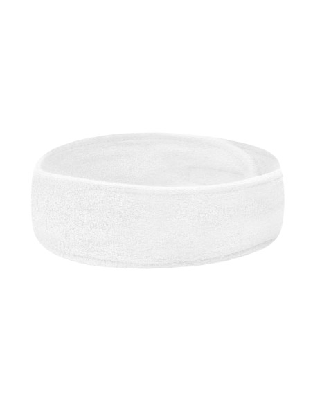 Fascia per capelli in spugna bianca