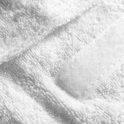 Fascia per capelli in spugna bianca 2