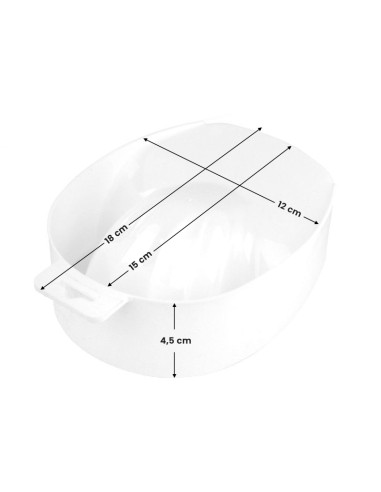 Ciotola per manicure bianca