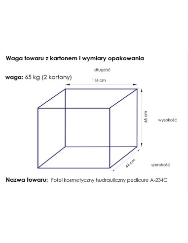 Poltrona cosmetica hyd. A 234C pedi bianco
