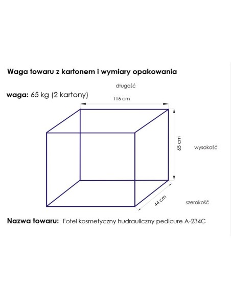 Poltrona cosmetica hyd. A 234C pedi bianco