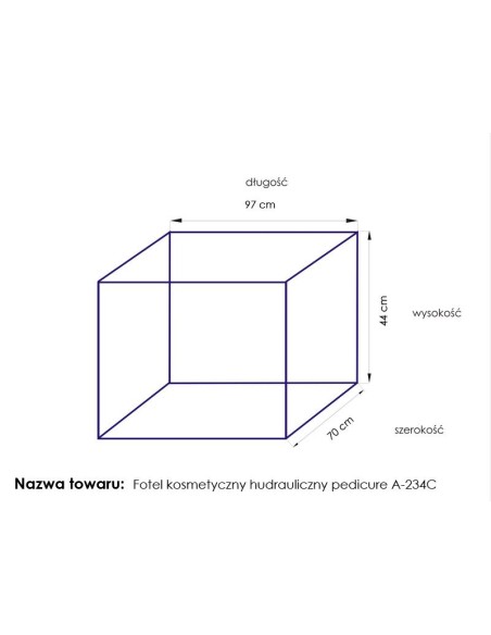 Poltrona cosmetica hyd. A 234C pedi bianco
