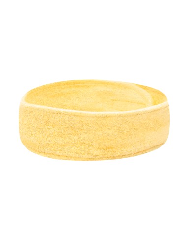 Fascia per capelli in spugna gialla