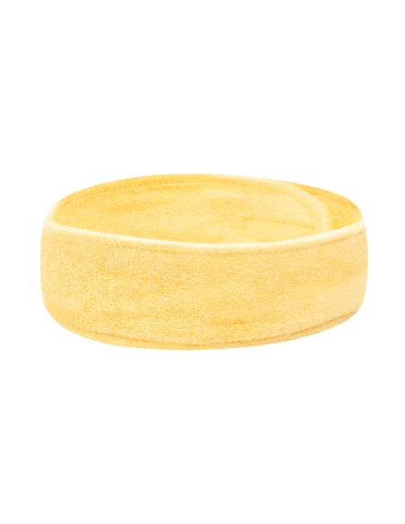 Fascia per capelli in spugna gialla