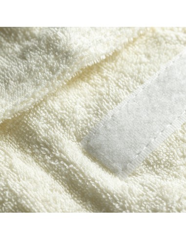 Fascia per capelli in spugna color crema