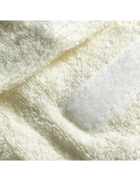 Fascia per capelli in spugna color crema