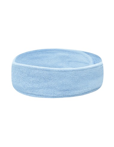 Fascia per capelli in spugna blu