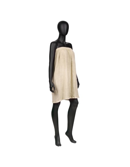 Mantello in spugna color crema n. 44