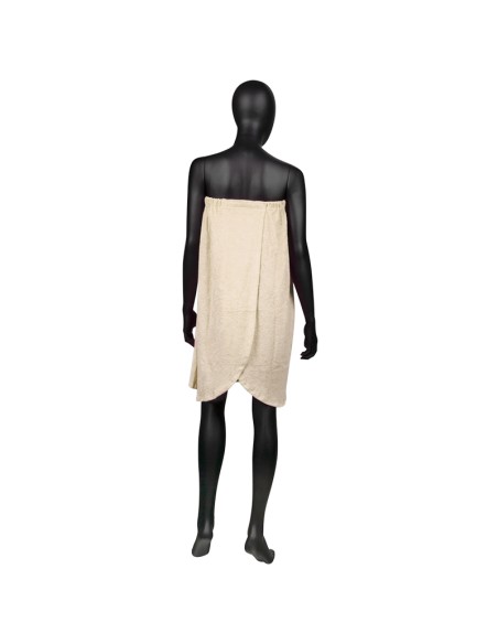 Mantello in spugna color crema n. 44