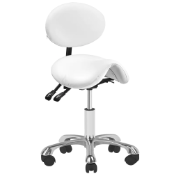 Sgabello cosmetico Giovanni 1025 bianco