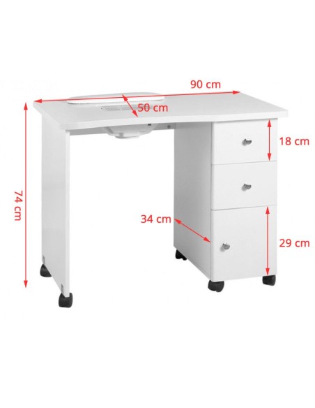 Scrivania in legno con assorbitore 011B