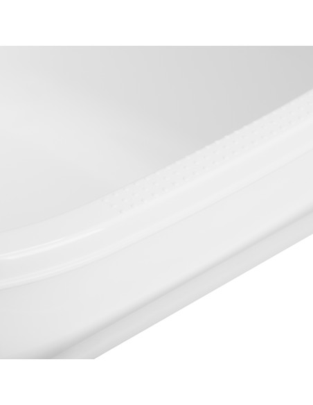 Piscina per pedicure bianca dritta