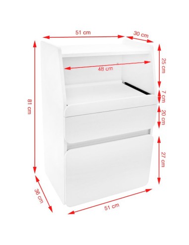 Armadio Azzurro midi 970 bianco +