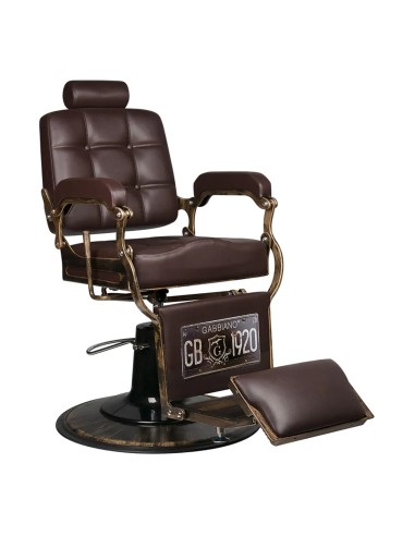 Sedia da barbiere Gabbiano Boss brown