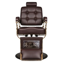 Sedia da barbiere Gabbiano Boss brown 2