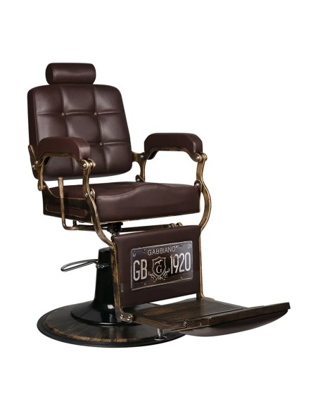 Sedia da barbiere Gabbiano Boss brown