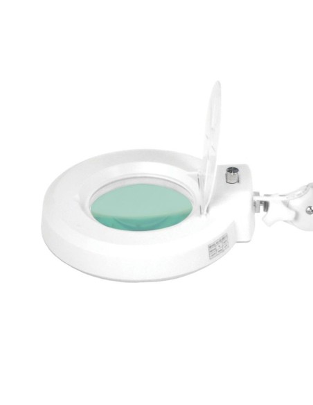 Lampada d'ingrandimento a led S5 + supporto a led intensità luminosa regolabile bianco