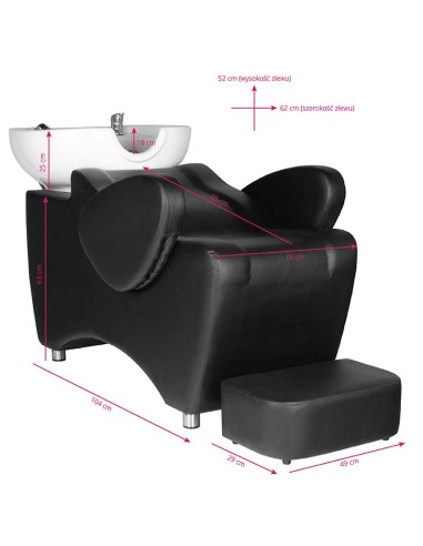 Hair System HSB46, lavatesta per parrucchieri,...