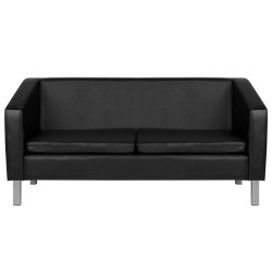 Divano Gabbiano per sala d'attesa BM18003 nero 2
