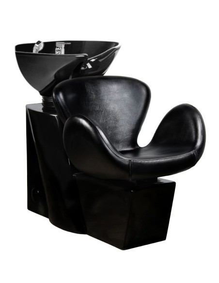 Lavabo per parrucchieri Gabbiano Amsterdam nero/conca nero