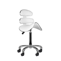 Sgabello cosmetico Roll Speed AM-880 bianco