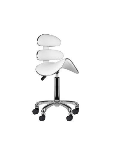 Sgabello cosmetico Roll Speed AM-880 bianco