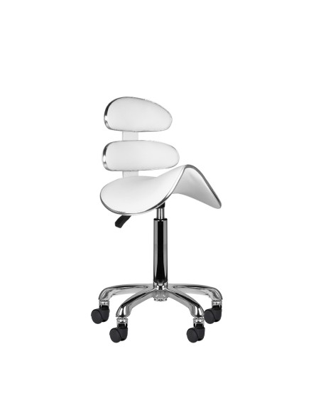 Sgabello cosmetico Roll Speed AM-880 bianco