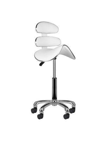 Sgabello cosmetico Roll Speed AM-880 bianco