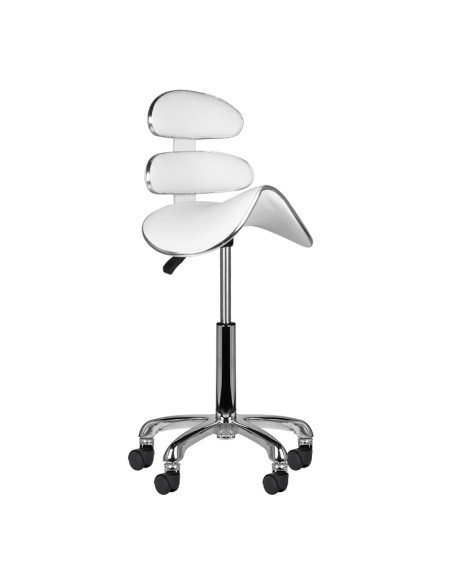 Sgabello cosmetico Roll Speed AM-880 bianco