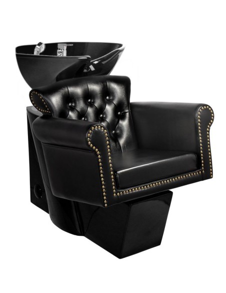 Gabbiano Berlin lavabo per parrucchieri nero/ciotola nera