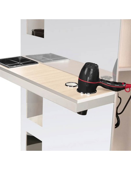 Consolle per parrucchieri Gabbiano B058 perla