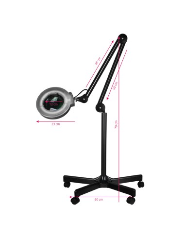 Lampada d'ingrandimento a led S5 + supporto a...