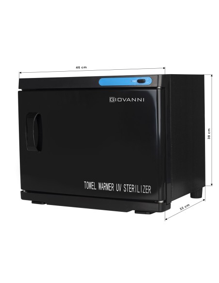 Scaldasalviette con sterilizzatore UV-C 23 L nero