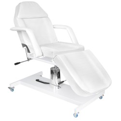 Poltrona cosmetica hyd. Basic 210 bianco su ruote