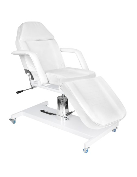 Poltrona cosmetica hyd. Basic 210 bianco su ruote