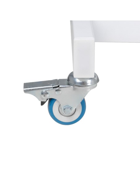 Poltrona cosmetica hyd. Basic 210 bianco su ruote