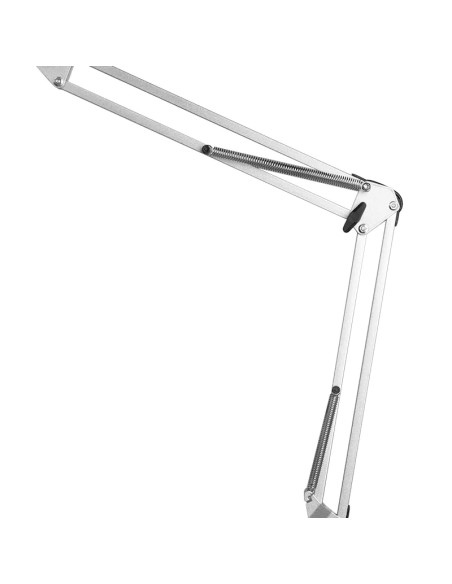 Lampada di trattamento a led all4light linea ciglia 2 argento con supporto