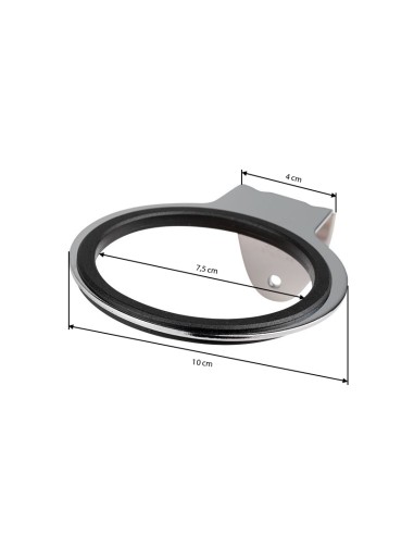 Supporto a parete per asciugacapelli Q96 cromo
