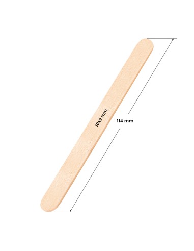 Spatola media in legno 114 x 10 x 2 mm - 100 pezzi