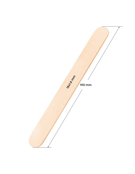 Spatola grande in legno 150x18x1,8 mm - 150 pezzi