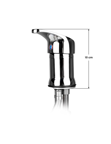 Rubinetto per salone da parrucchiere cromato S01