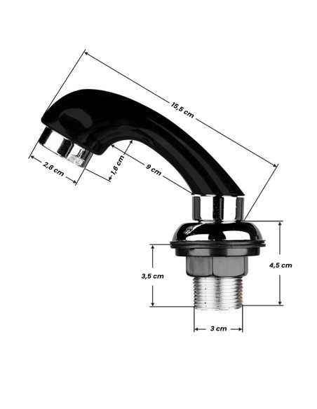 Microtelefono per salone da parrucchiere nero S03