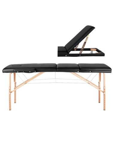 Lettino da massaggio pieghevole in legno...